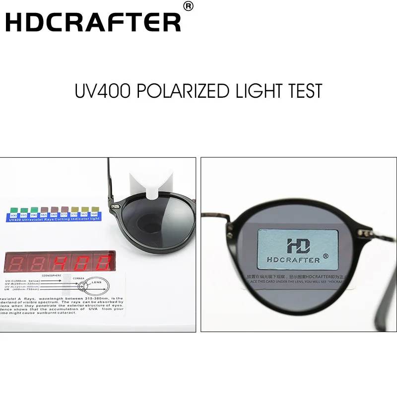 Солнцезащитные очки HDCRAFTER Мужские поляризационные легкие солнечные для вождения