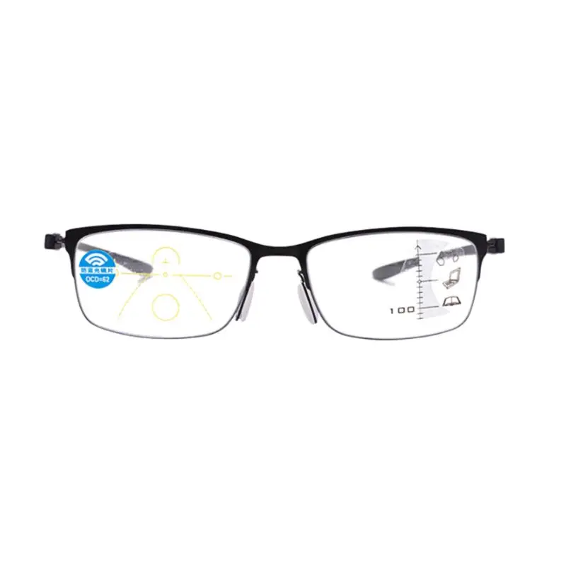 

Progressive Multi Focus Reading Glasses For Men Women Alloy Anti-Blue Presbyopic Glasses 449F