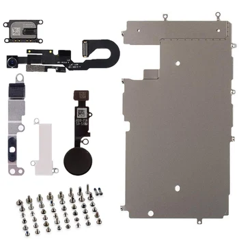 

for iPhone 7 7 Plus Screen Metal Bracket Front Camera Flex Cable Home Button key with full screws Small Parts Set Replacement