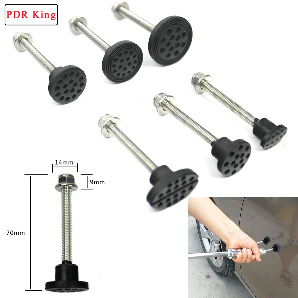 

6 Pcs newest glue tabs for Car Paintless Dent Repair PDR KING Puller Tools Plastic Glue Tabs Removal Set tools