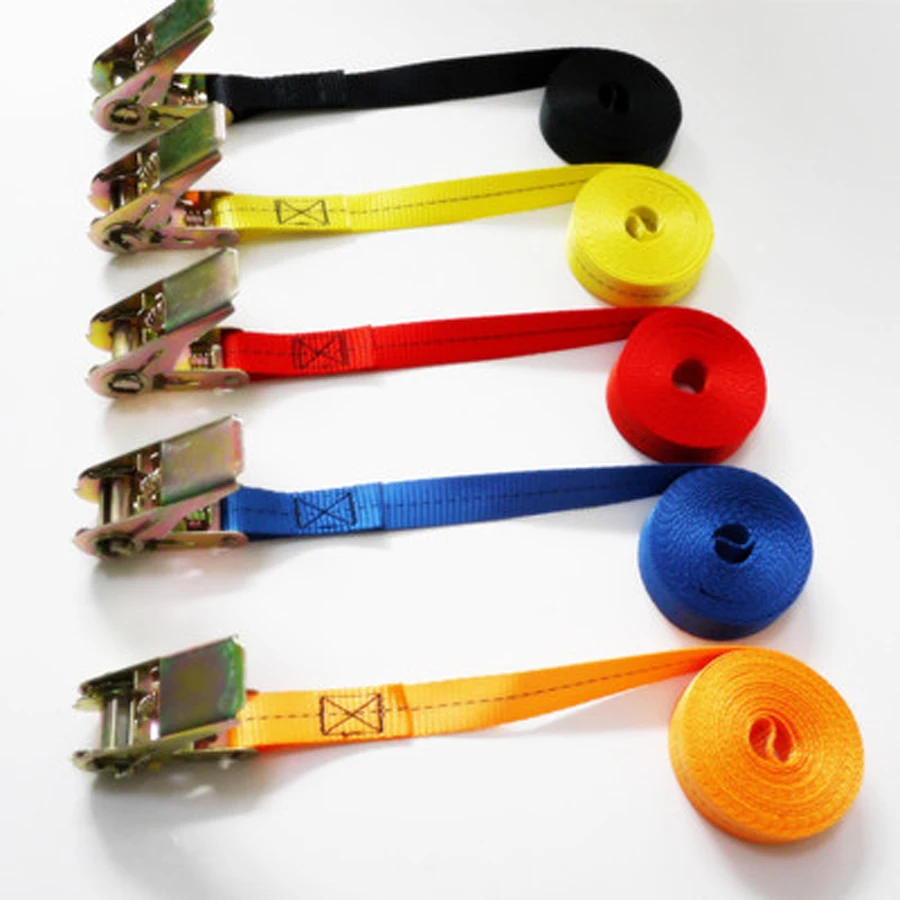 

5 meter ratchet tie Pack Cam Tie Down Strap Lash Luggage Bag stowing tidying goods