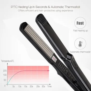 

Regulating Temperature Stylist Hair Curler Curling Tool 65W Black Major Portable Curl Machine