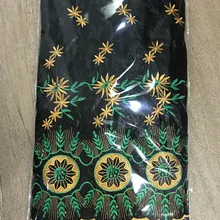 bazin riche getzner nouveau Черная кружевная ткань для женщин bazin brode getzner Африканское парчовое полотно 5+ 2 ярдов/партия