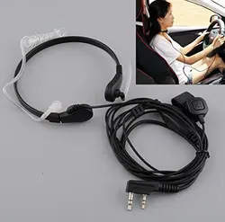 BaoFeng – talkie walkie, accessoires casque, microphone à gorge extensible, casque, Microphone, port TK, écouteur PPT, baofeng uv5r 
