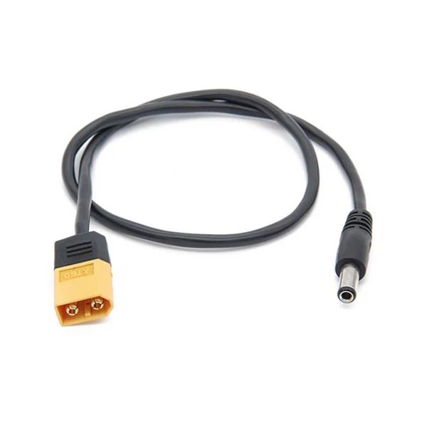 

MINI XT60 Male Bullet Connector to Male DC 5.5mm X 2.5mm DC5525 Power Cable for TS100 Electronic Soldering Iron