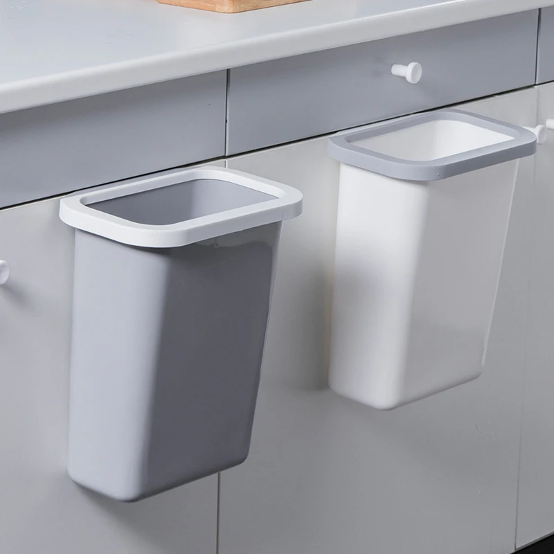 2x 6L Кухня дверные подвесные корзины для мусора двери шкафа пластиковые
