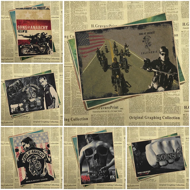 Special Offers Sons of anarchy Classic Movie Kraft Paper Poster Bar Cafe Living Room Dining room Wall Decorative Paintings Special Offers Sons of anarchy Classic Movie Kraft Paper Poster Bar Cafe Living Room Dining room Wall Decorative Paintings