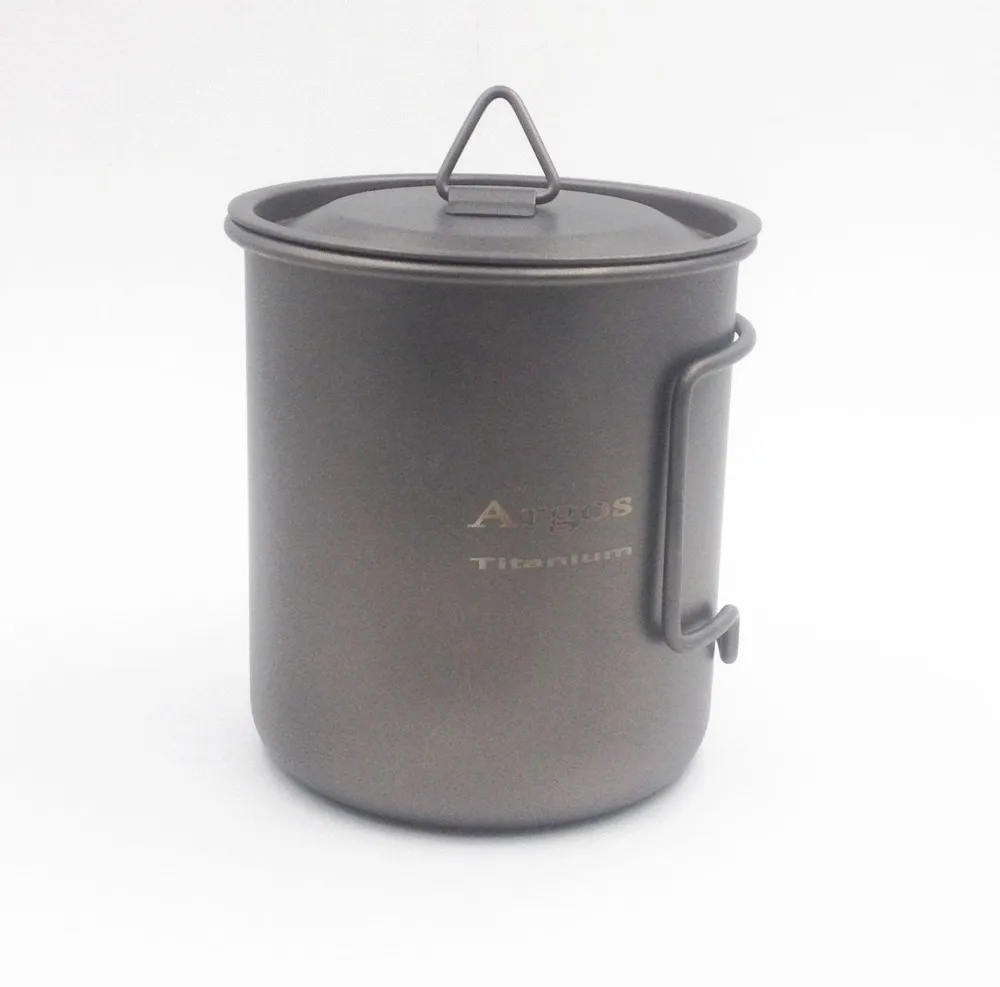 Argos Titanium Camping Mug with Lid Titanium Cup Titanium mini Pot