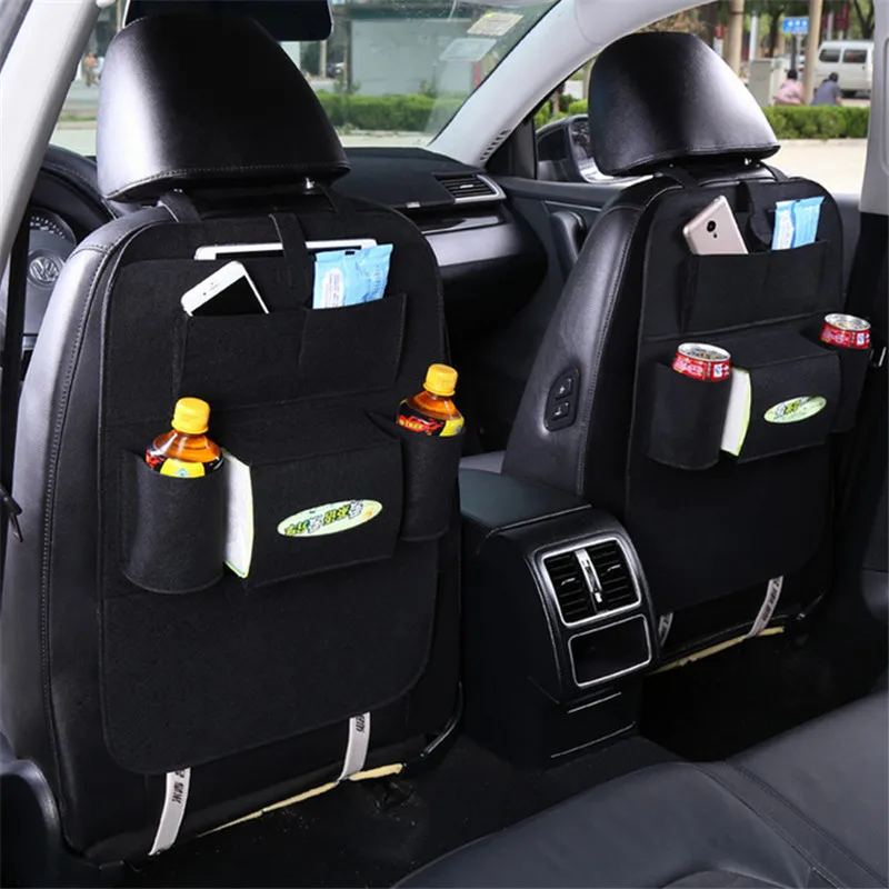 

Car Rear Seat Organizer Universal Car Pocket Felt Covers Backseat Holder Multi-Pockets Container Stowing Tidying Bag In the Car