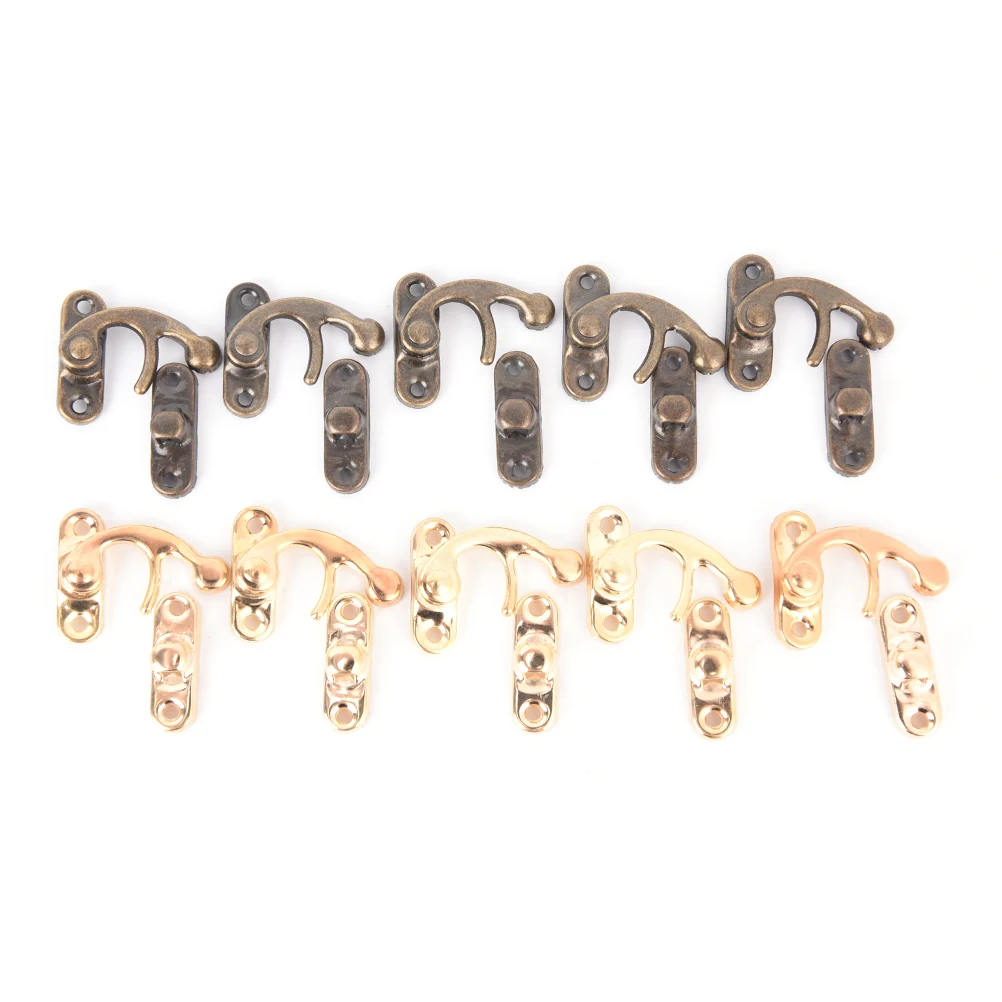 10PCS/Lot Hook Bag Accessories DIY Handbag Locks Closure Metal Lock Catch Curved Buckle Horn Lock Clasp 27x32x23mm