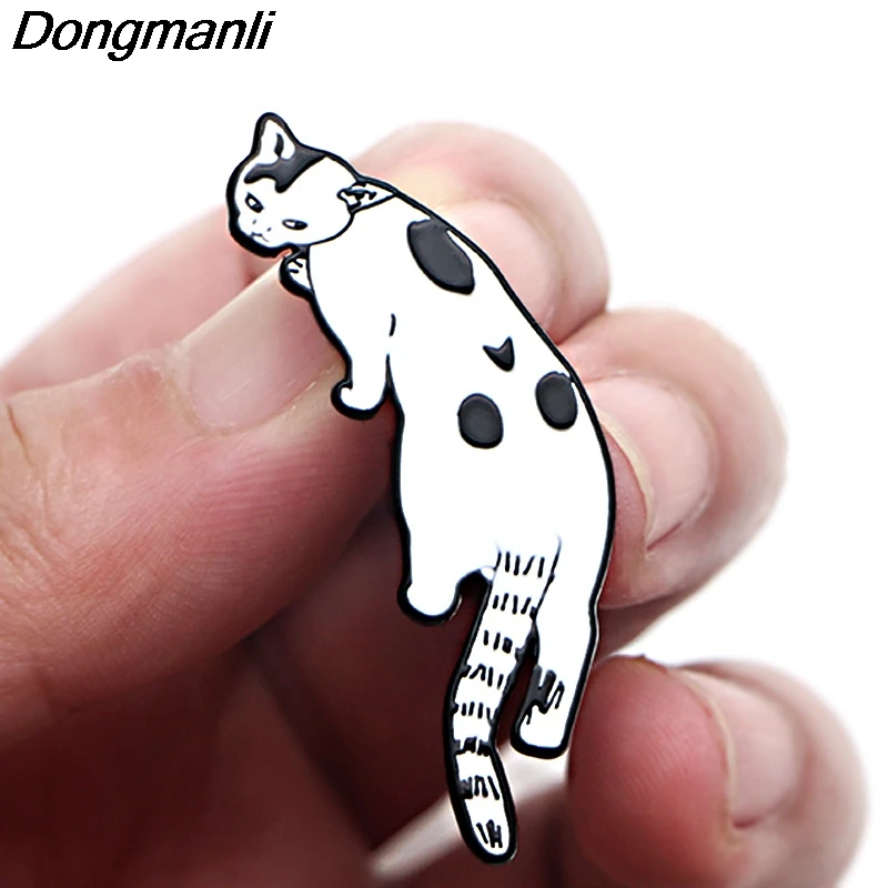 P3783 Dongmanli Junji Ito and Cat Uzumaki металлические эмалированные броши и булавки значок для