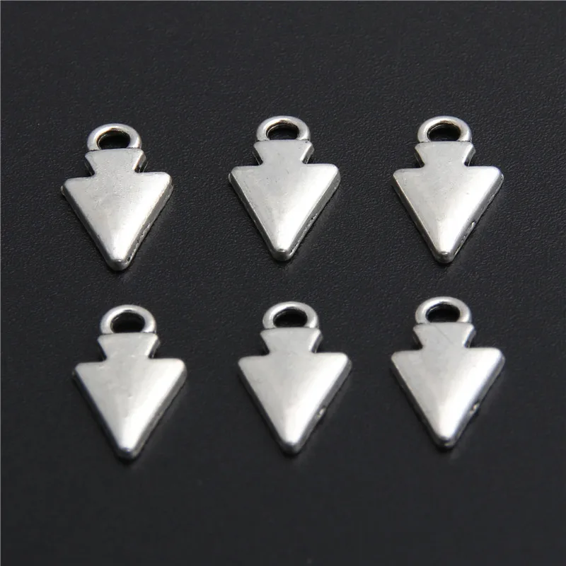 20pcs Retro Silver Color Zinc Alloy Triangle Charms Pendants For DIY Jewelry Bracelet Accessories A2769 | Украшения и аксессуары