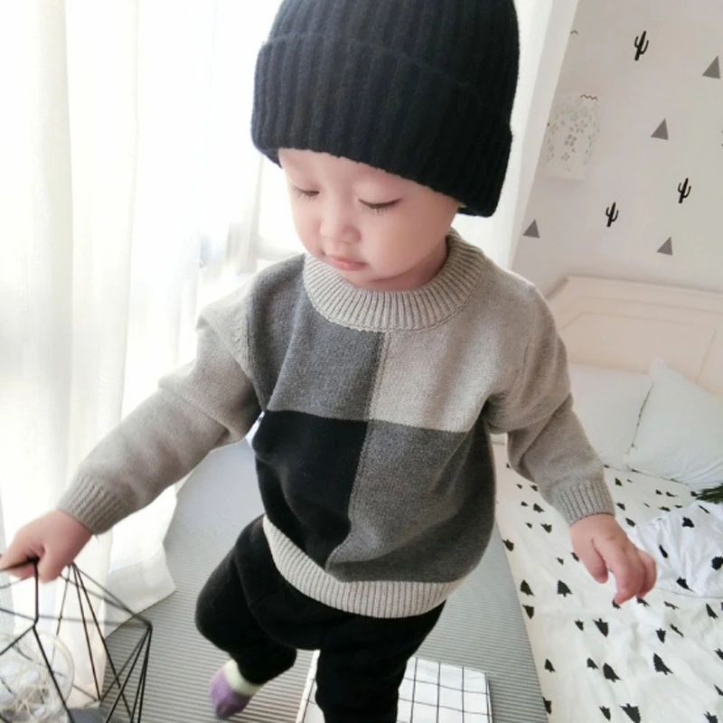 Boys Sweaters Autumn Winter Pattern 