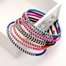 Мода Женщин Кристалл Hairbands девушки Головные Уборы Волосы Группа Из Бисера Аксессуары Для Волос Головные Уборы