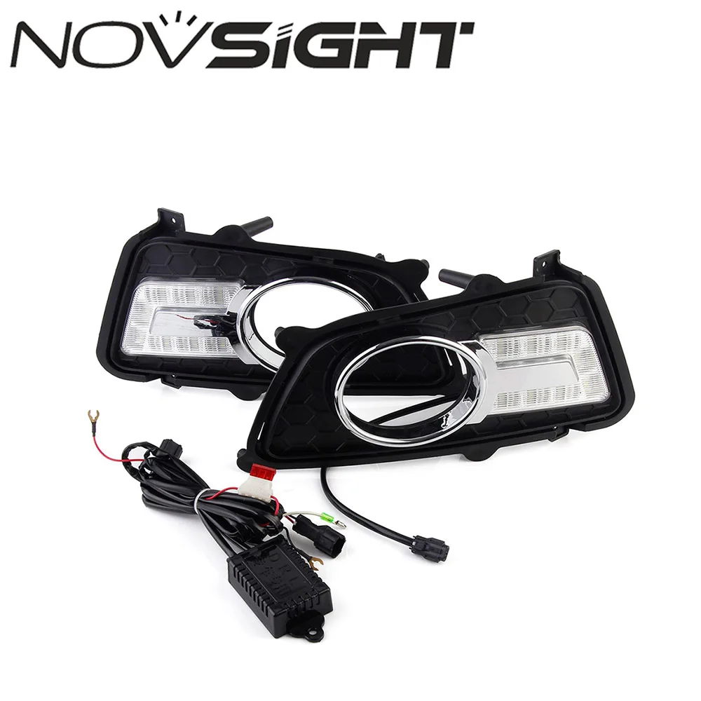 

NOVSIGHT Car LED Daytime Running Lights DRL Driving Fog Lamps Light U-Type Lamp For KIA Sportage 2011-2015 D25