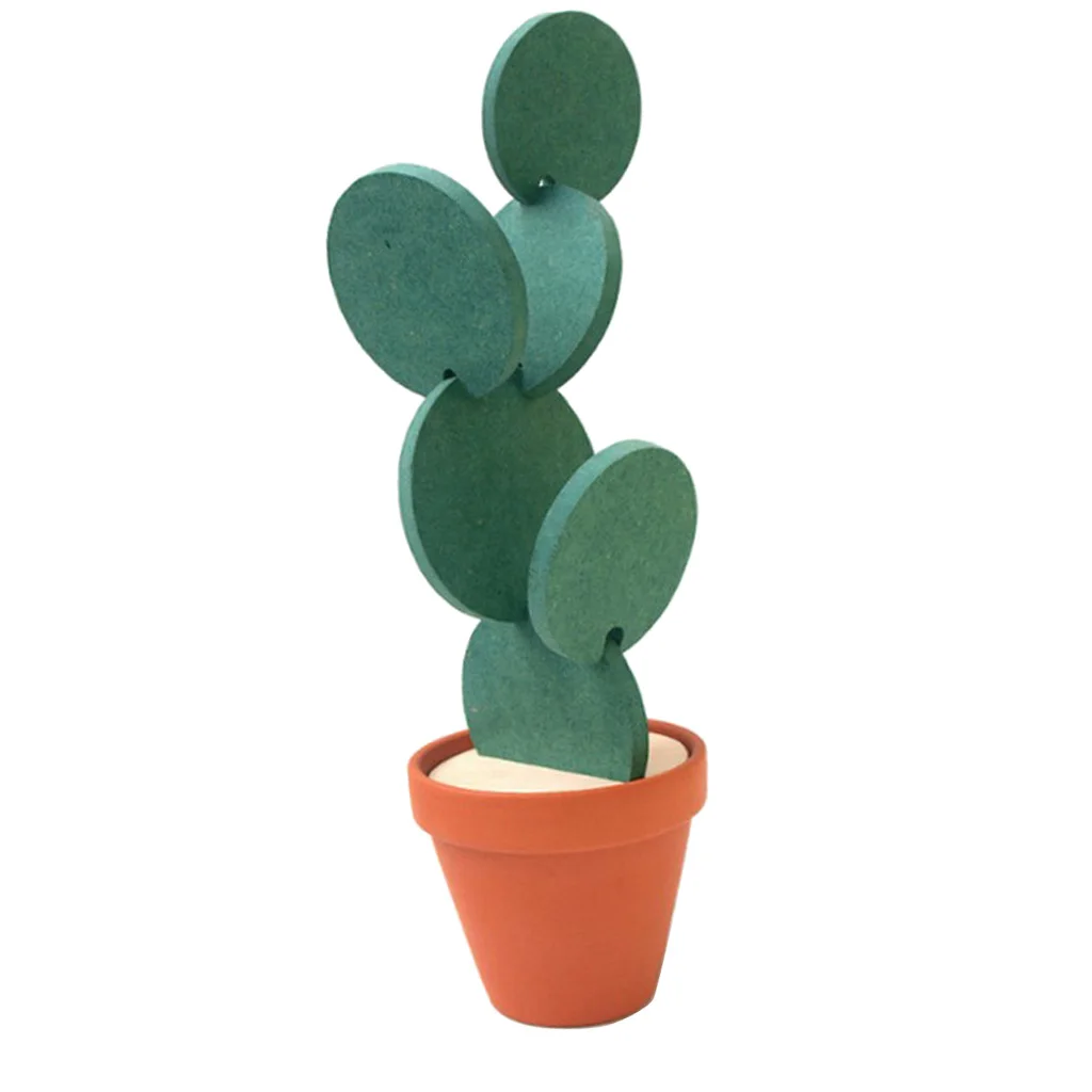 Coffee Placemat Cactus Leaf Coaster Cup Mug Glass Beverage Holder Pad Mat
