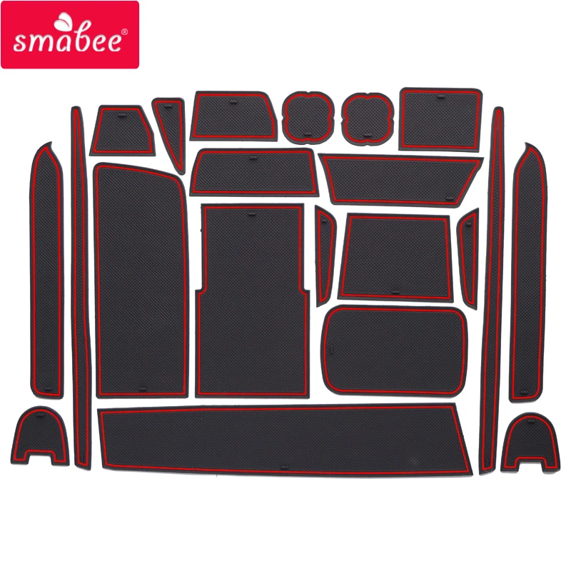 

for Toyota Hiace H200 2011~2018 Anti-Slip Rubber Cup Pad Door Groove Mat Commuter RegiusAce Ventury Accessories Stickers 2015