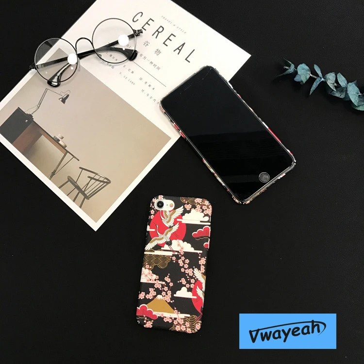 Red-crowned Crane Pink Sakura Case (17)