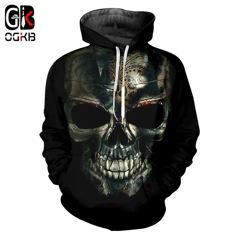 

OGKB Fall Winter Women/men's Hiphop Streetwear Tracksuits Long Sleeve O-neck Pullovers Print Flame Lion 3D Sweatshirt Hoodies