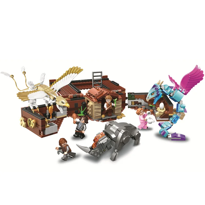 

Harry Fantastic Beasts Newt's Case of Magical Creatures Building Blocks Kit Bricks Sets Potter Model Kids Toys Compatible Legoe