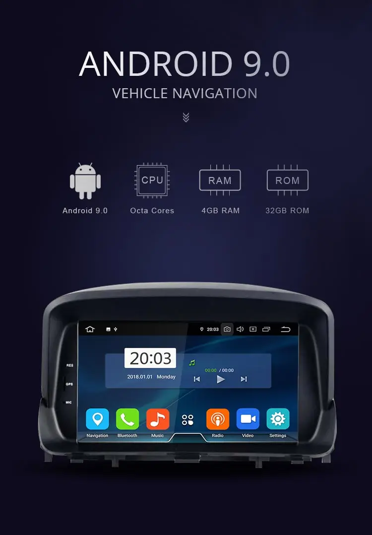 Excellent JDASTON Android 9.0 Car DVD Player For OPEL MOKKA WIFI Multimedia GPS Navigation Stereo 2 Din Car Radio Autoaudio Video Player 1