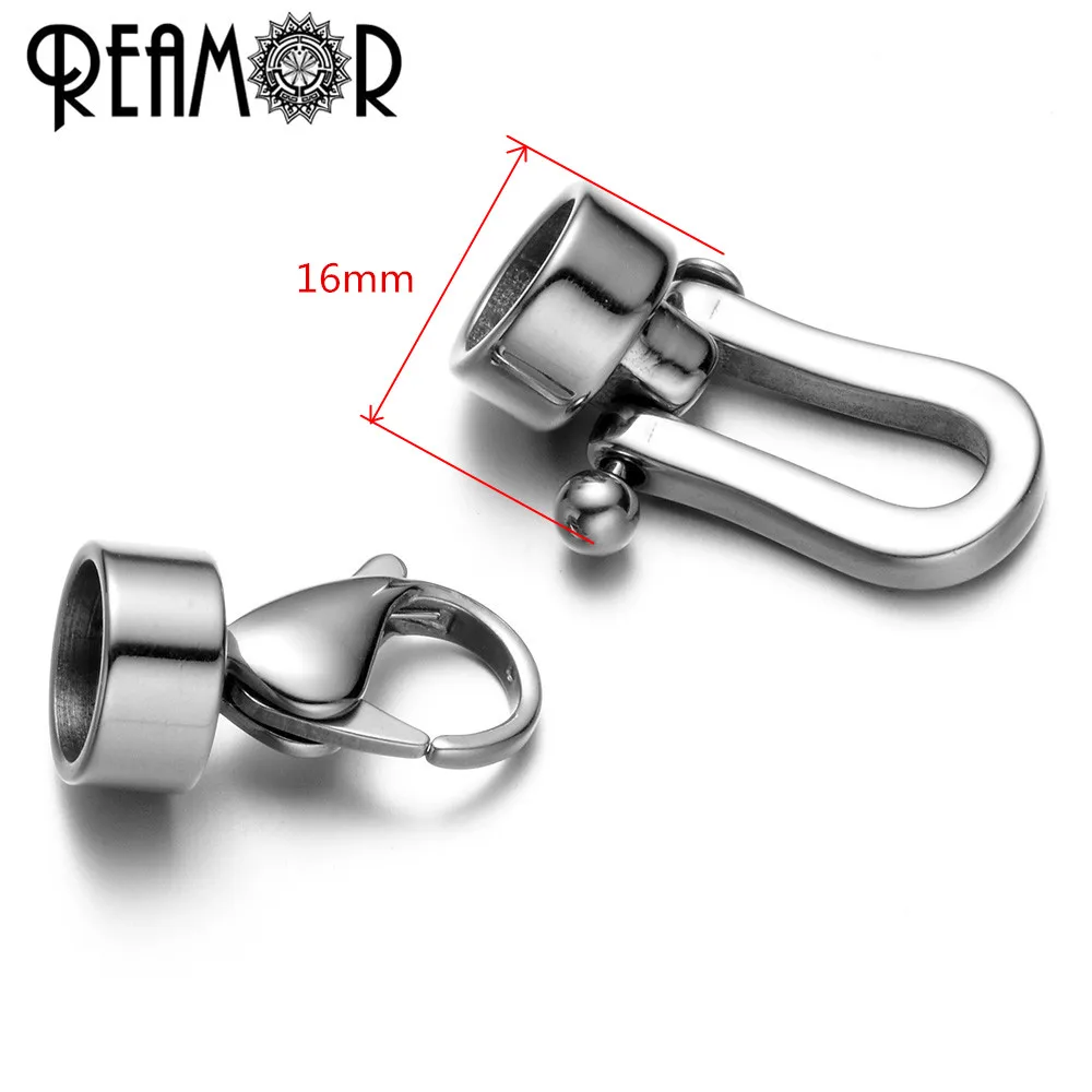 Зеркальная застежка карабин REAMOR 8 мм 316L из нержавеющей стали|diy findings|lobster claspstainless