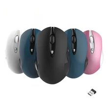 Мини Бесшумная Беспроводная usb-мышь 2000 точек/дюйм Регулируемый USB 3,0 приемник 2,4 ГГц оптическая компьютерная мышь эргономика мышь для ноутбука ПК мышь