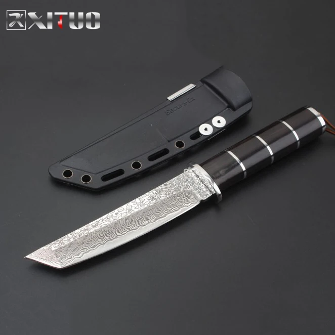  XITUO Peeling Knife Damascus Steel Japanese Meat Cleaver Kitchen Chef Knife Outdoor Self-defense Su - 33049651819