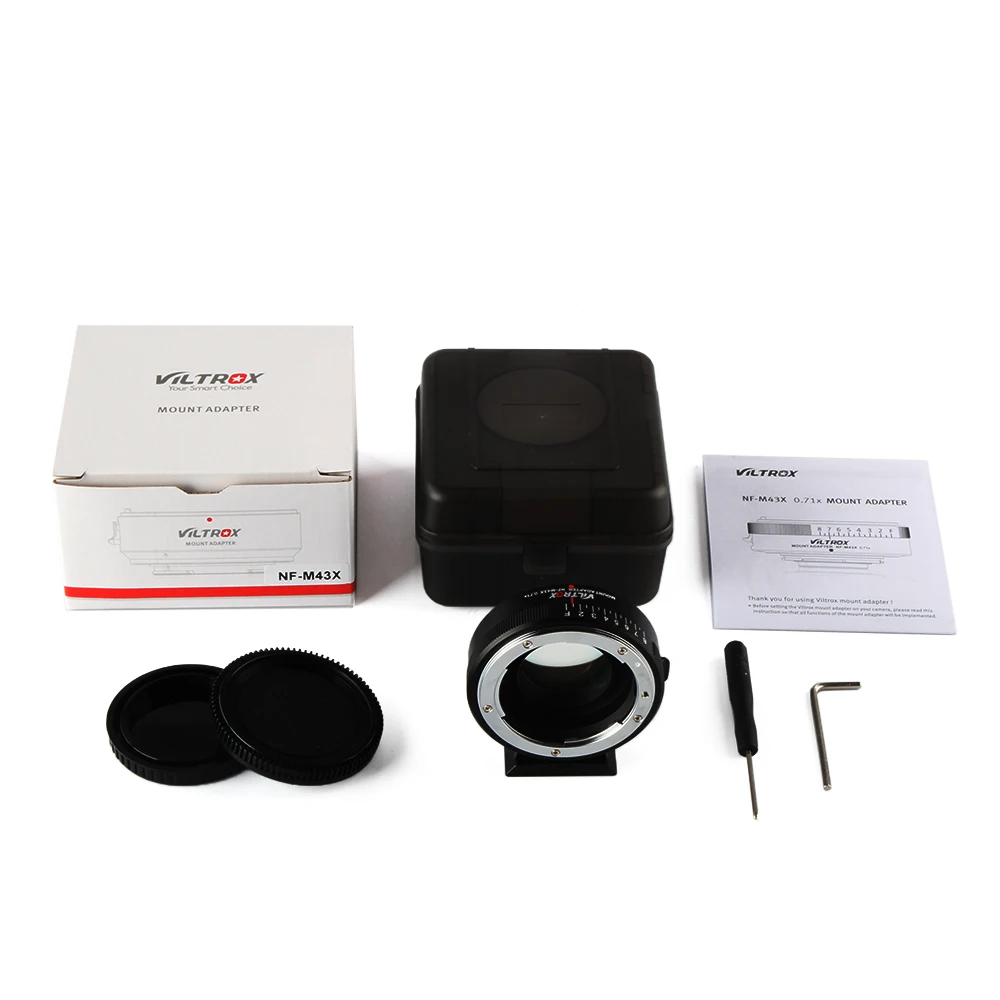 Viltrox NF-M43X Focal Reducer Speed Booster Adapter Turbo w/ Aperture for Nikon Lens to M4/3 camera GH4 GH5GK GH85GK GF7GK GX7