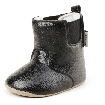 

Delebao 2018 New Design PU Baby Boots Downy Soft Winter Warm Baby Girls Shoes For 0-2 Years Fashion Baby Shoes