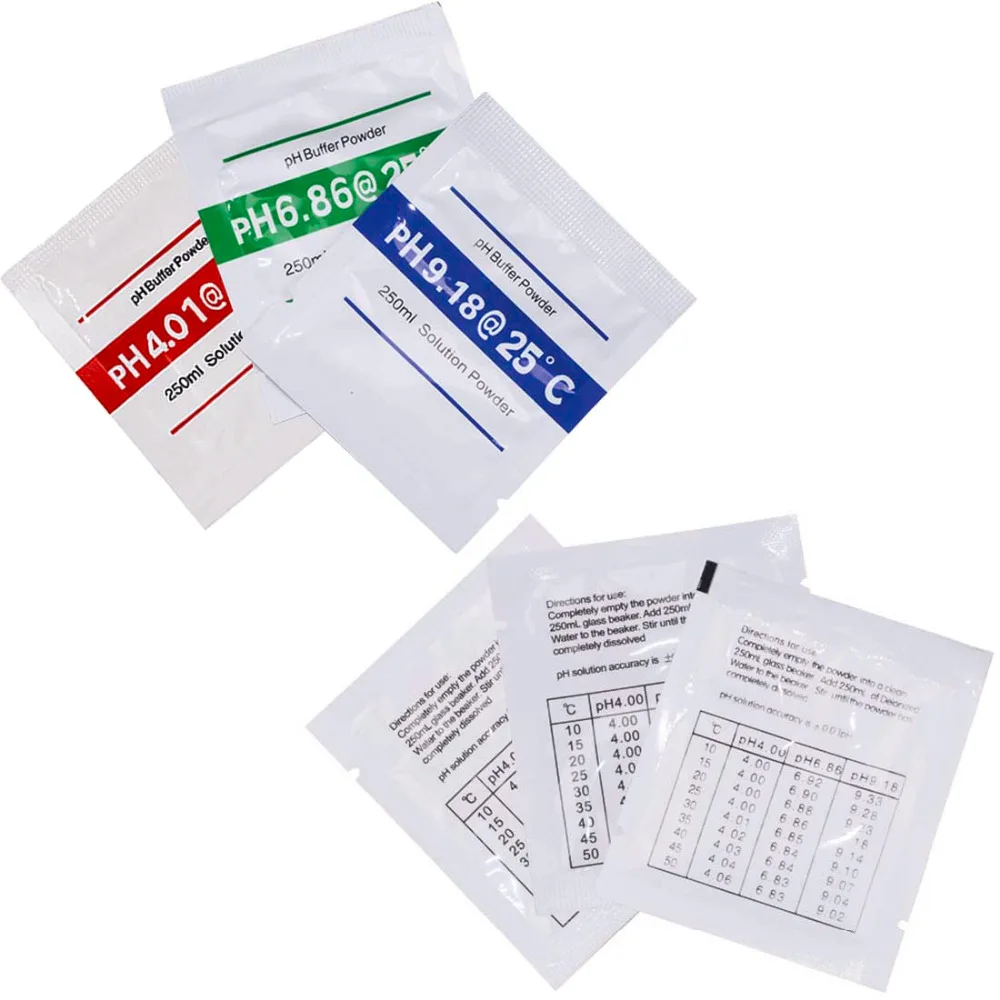 Aliexpress.com : Buy 3pcs/lot PH Buffer Powder 4.01 6.86 9.18 ...
