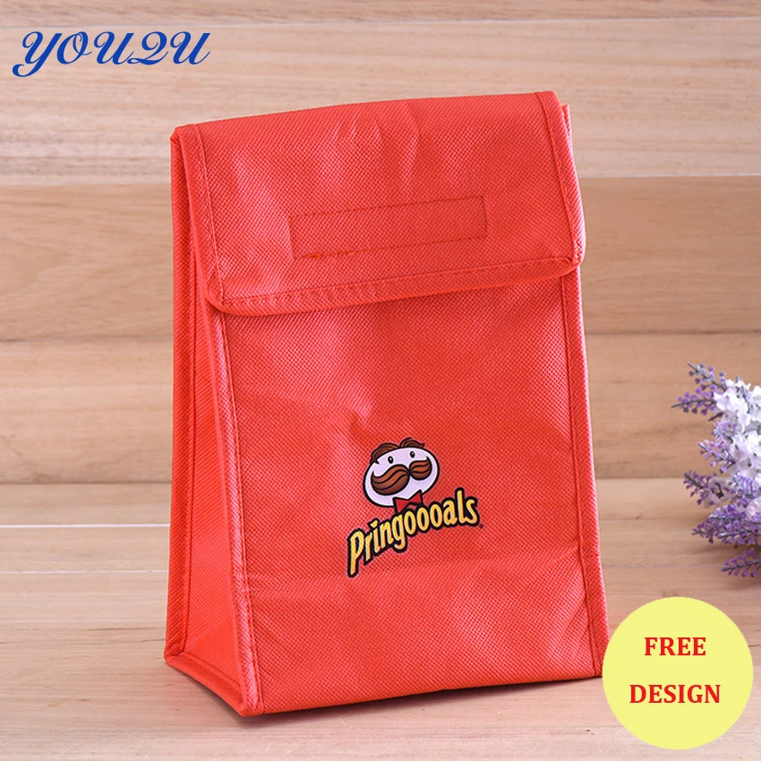 

non woven simple lunch bag printing own logo for promotion