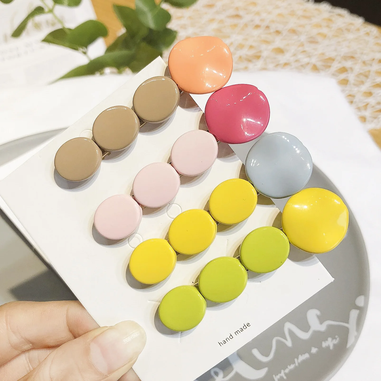 

2019 Fashion Hair Clips For Women Fashion Sweet Girl Simple Korean Style Hairpin Alloy Handmade INS Headband Hair Accessories