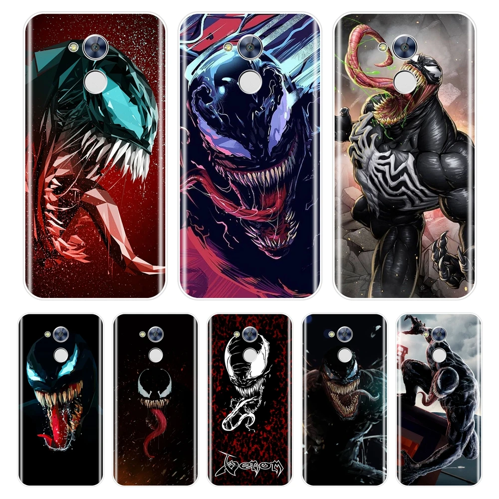 

Marvel SuperHero Venom Phone Case Silicone For Huawei Honor 6A 4C 5C 6C Pro Back Cover For Huawei Honor 4X 5A 5X 6 6X Case