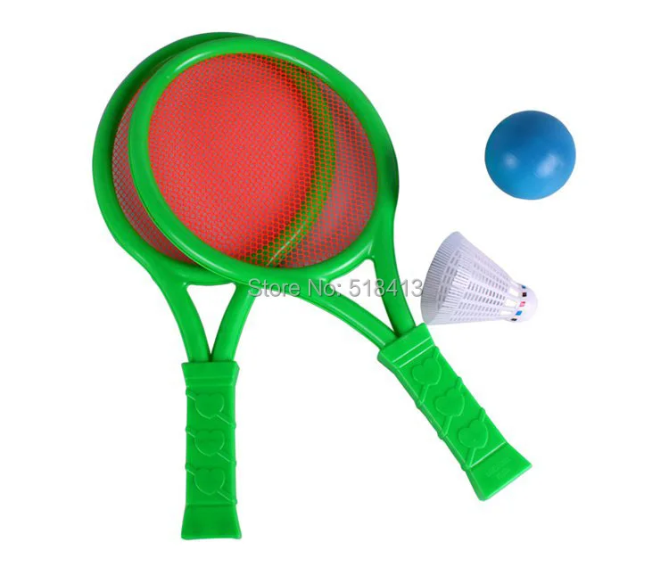 Спортивные игрушки типа двойного назначения Бадминтон/Теннисная ракетка Детская уличная унисекс пластиковая От 8 до 11 лет