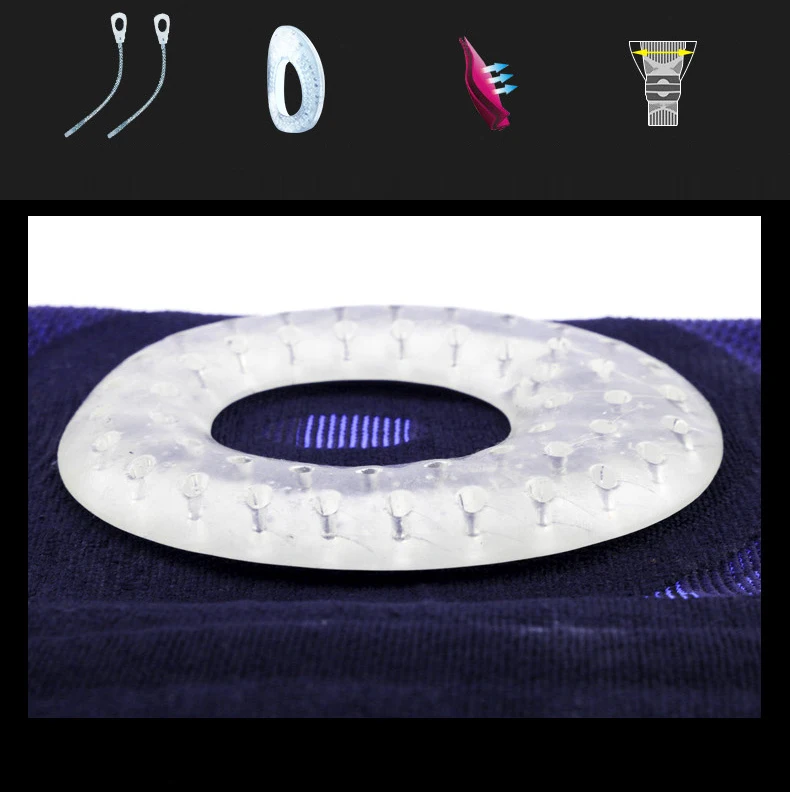3D тканые силиконовые наколенники поддерживающие наколенники для волейбола баскетбола Meniscus трикотажные наколенники защитные наколенники для спорта