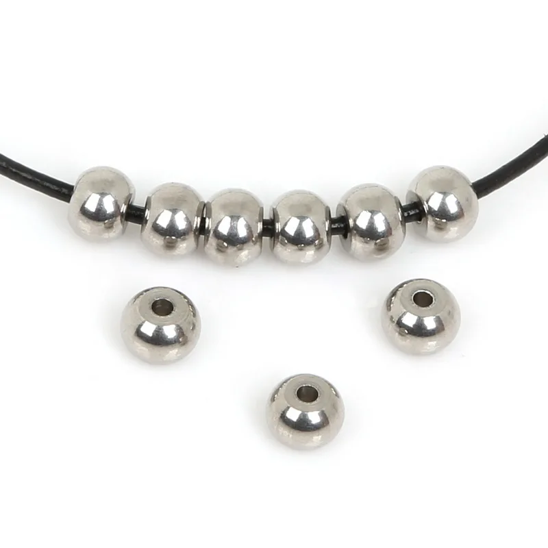 Бусины разделители из нержавеющей стали 5/6/7/8/10 мм|steel spacers|spacer beadsstainless steel spacer beads |