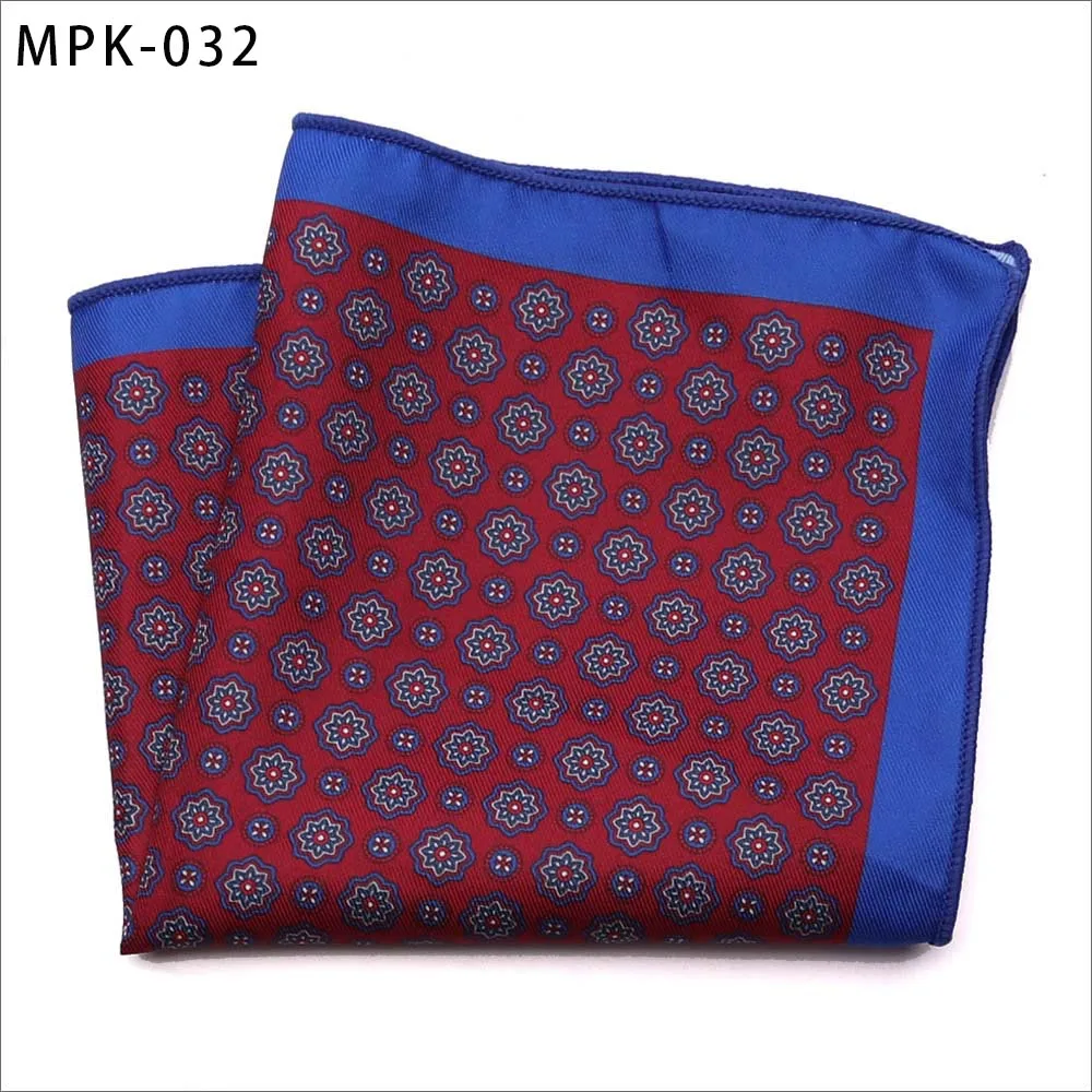 MPK-32 Новинка, модный мужской платок, карманный, квадратный, популярный, 25X25 см, большой, мужской, с узором пейсли, в горошек, нагрудные Платки для свадьбы, мужской костюм - Цвет: MPK-32