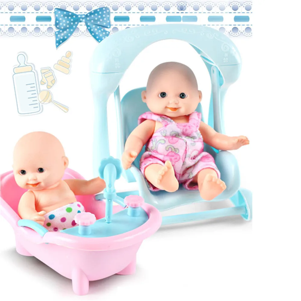 simulated baby girl doll