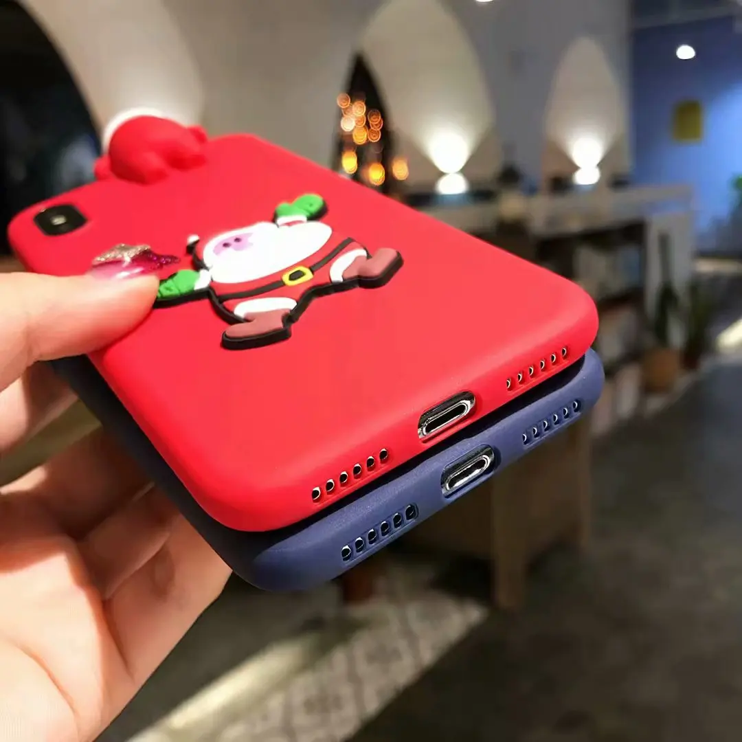 Рождественский праздничный чехол для Xiaomi 6 6X8 8SE Max 3 Pro Redmi Note 4X S2 модный Задний Бампер защитный чехол
