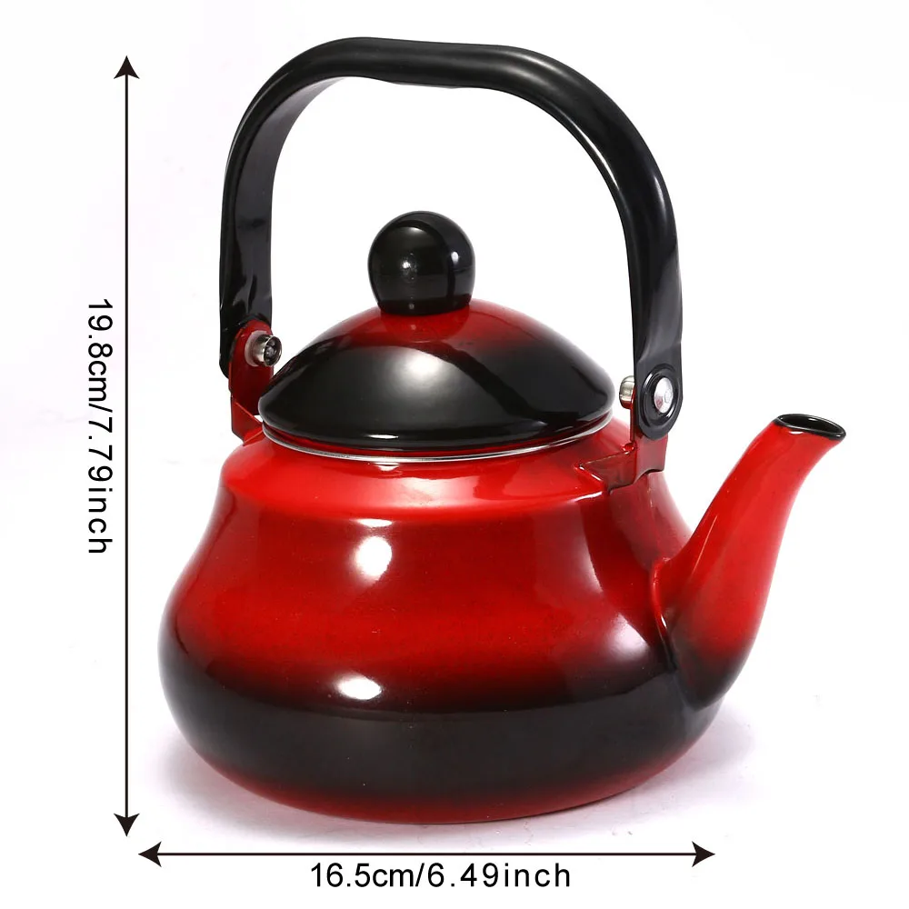 1,5л Китайский традиционный чайник, винтажный чай, кофейник, чайник, покрытая эмалью сталь, винтажный стиль, чайный чайник, кофейник
