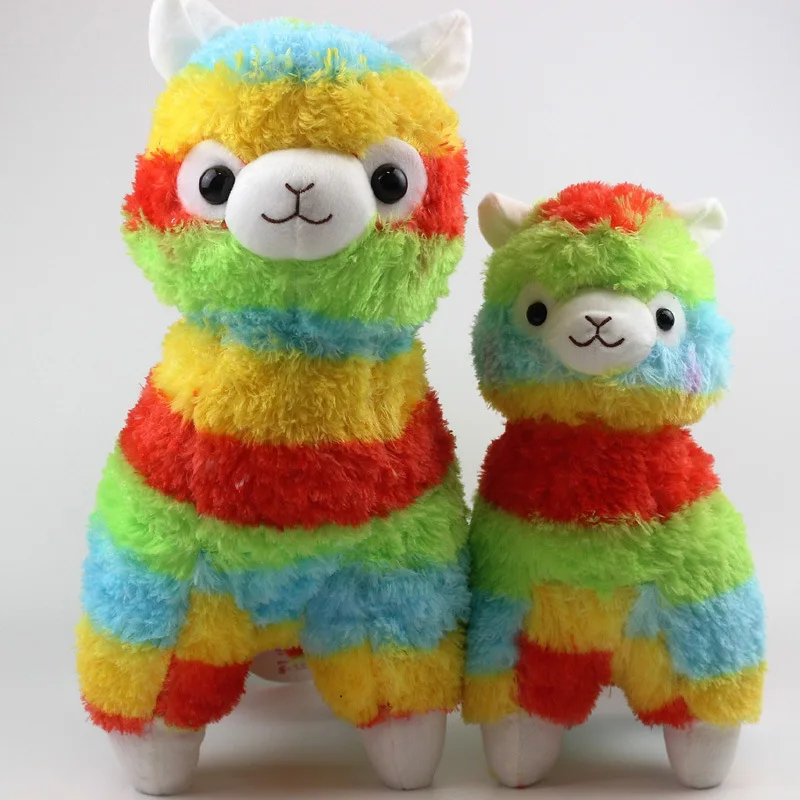 Радуга Альпака Плюшевые игрушки японский мягкий плюш Alpacasso детские 100% плюшевые
