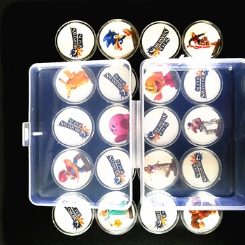 

A Set Of 20Pcs Collection Coin Tag For Amiibo Super Smash Bros Data Setting Ntag215 NFC Card Tag Sticker Printed NS Switch Wiiu