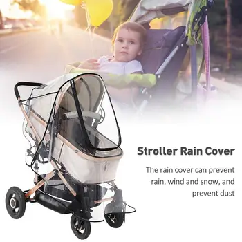 

Baby Stroller Rain Cover Four Seasons Universal Baby Carriage Rain Cover Baby Carriage Transparent Raincoat Windproof Cover