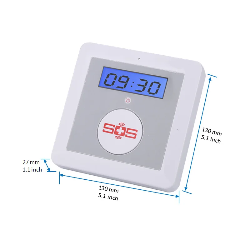 GSM сигнализация Системы Беспроводной престарелыми охранной сигнализации домой старшая вспомогательный монитор с газом детектор кнопка SOS K4E