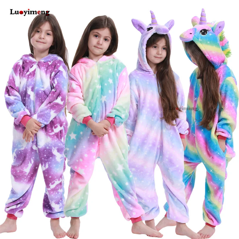 Wintrer Onesie Kids Kigurumi Anime Blnaket Sleepers Unicorn Pajamas For Girls Boys Children Jumpsuit Licorne Baby Panda Costumes Wintrer Onesie Kids Kigurumi Anime Blnaket Sleepers Unicorn Pajamas For Girls Boys Children Jumpsuit Licorne Baby Panda Costumes