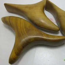 2 шт. Инструменты массаж ног устройства камфорного дерева тригонометрических массаж конический деревянный массаж палки Гуа Ша доска