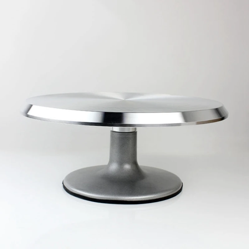  Baking Tool Alloy Mounted Cream Cake Turntable Rotating Table Stand Base Turn Around Decorating Sil