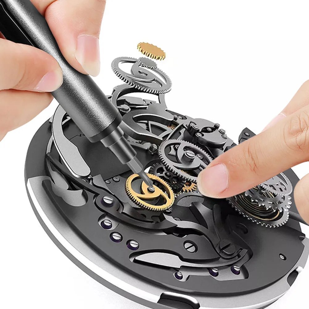 

Mini Electric Screwdriver Set Repair Tool Kit Portable with LED Light for Computer Laptop JDH99