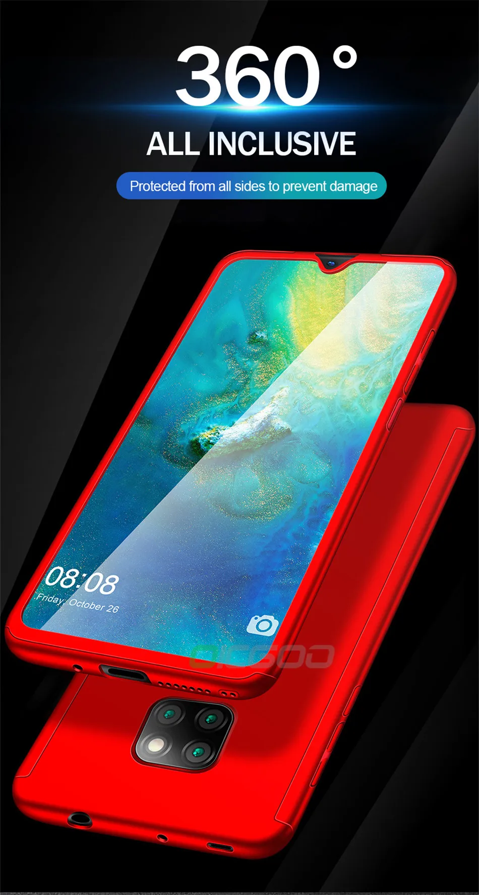 OICGOO 360 Полный чехол для телефона для huawei P20 mate 20 Pro Lite 20X Coque чехол для huawei P30 mate 10 Pro mate 20 X Lite чехол s